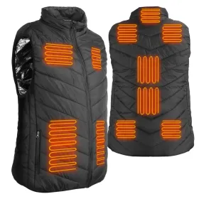 Heated Vest Electric USB Jacket Men Women Heating Coat Thermal Body Warmer Wear With 3 Temperature Levels (Option: S)