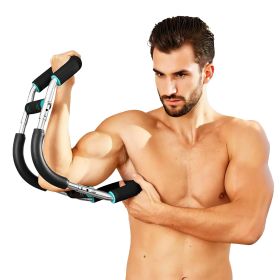 1Pc Adjustable Twister Arm Exerciser Spring Workout Bar Strength Enhancer For Men With 3 Resistance Levels 66 To 110LBS Chest Biceps Triceps Thig (Option: Black)