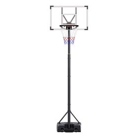 TotheCORE Basketball Stand 5.25-8.53 Ft Adjustable Portable Basketball Hoop & Goal With PC Backplate, Large Base And Wheels (Option: Black)