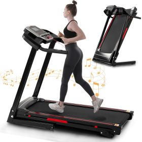 Folding Treadmills for Home - 3.5HP Portable Foldable with Incline, Electric Treadmill for Running Walking Jogging Exercise with 12 Preset Progra (Color: as Pic)