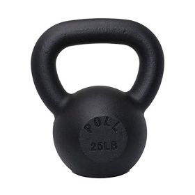 Arm Power Exercise Equipment Kettlebell for Home Fitness (Color: Black, Weights Available: 25LB)